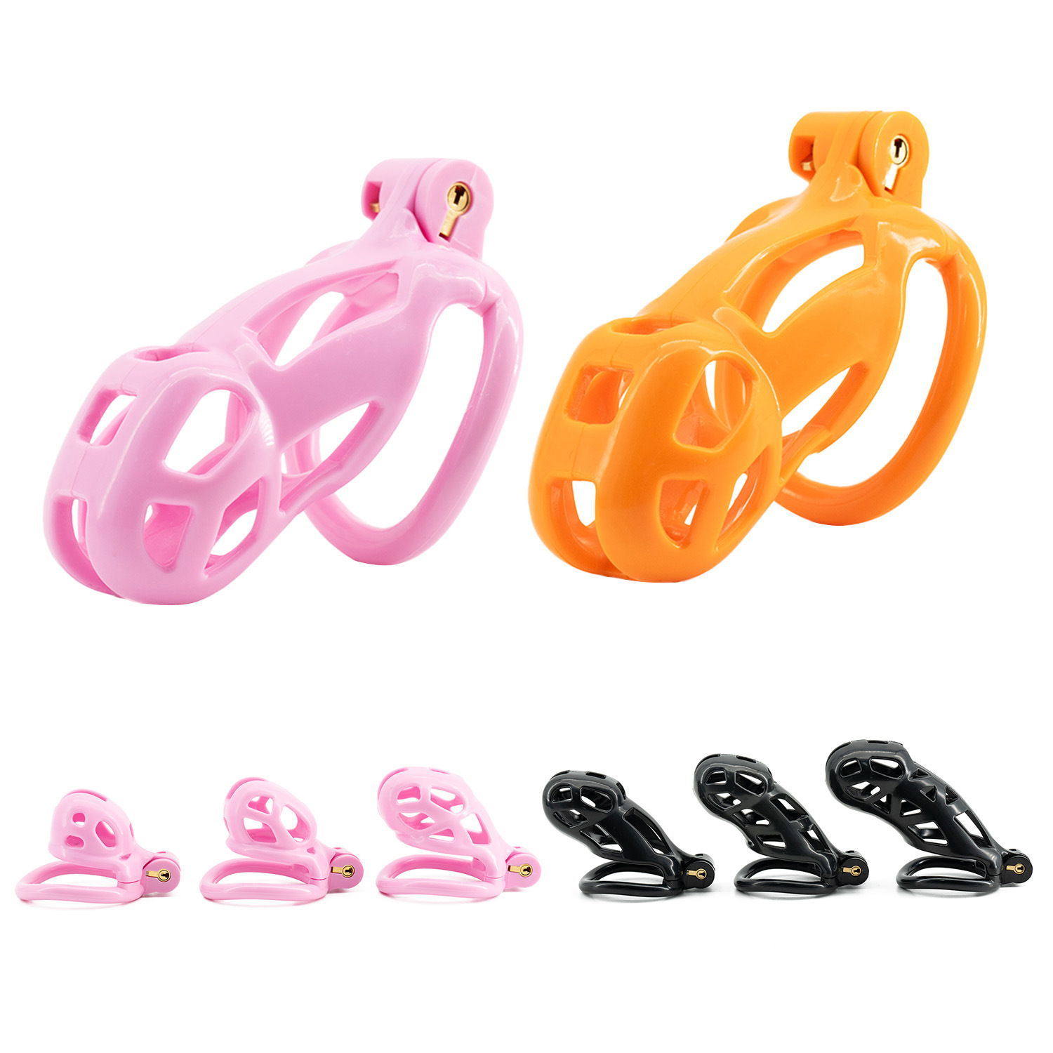 Couple Ring Set - 6 dimensioni CB Nylon Gabbia di