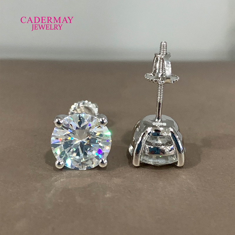 Diamond Stud Earrings - Di alta Qualità 4 Punte Vite