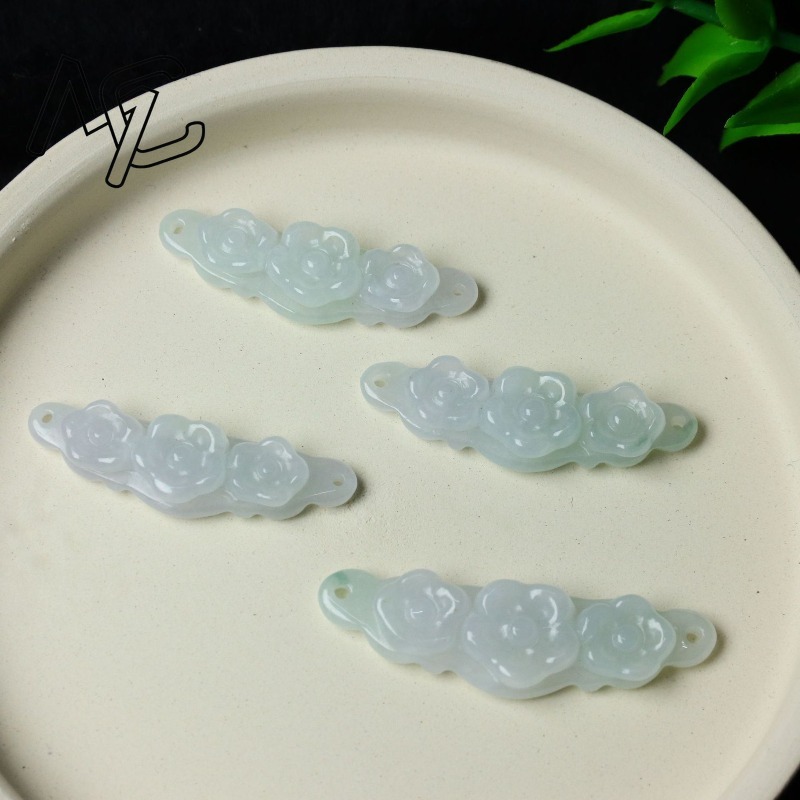 1 Pezzo Fiore in Giada Natural - Jewelry & Watches Sp Z Oo Janów Lubelski recensione e prezzo