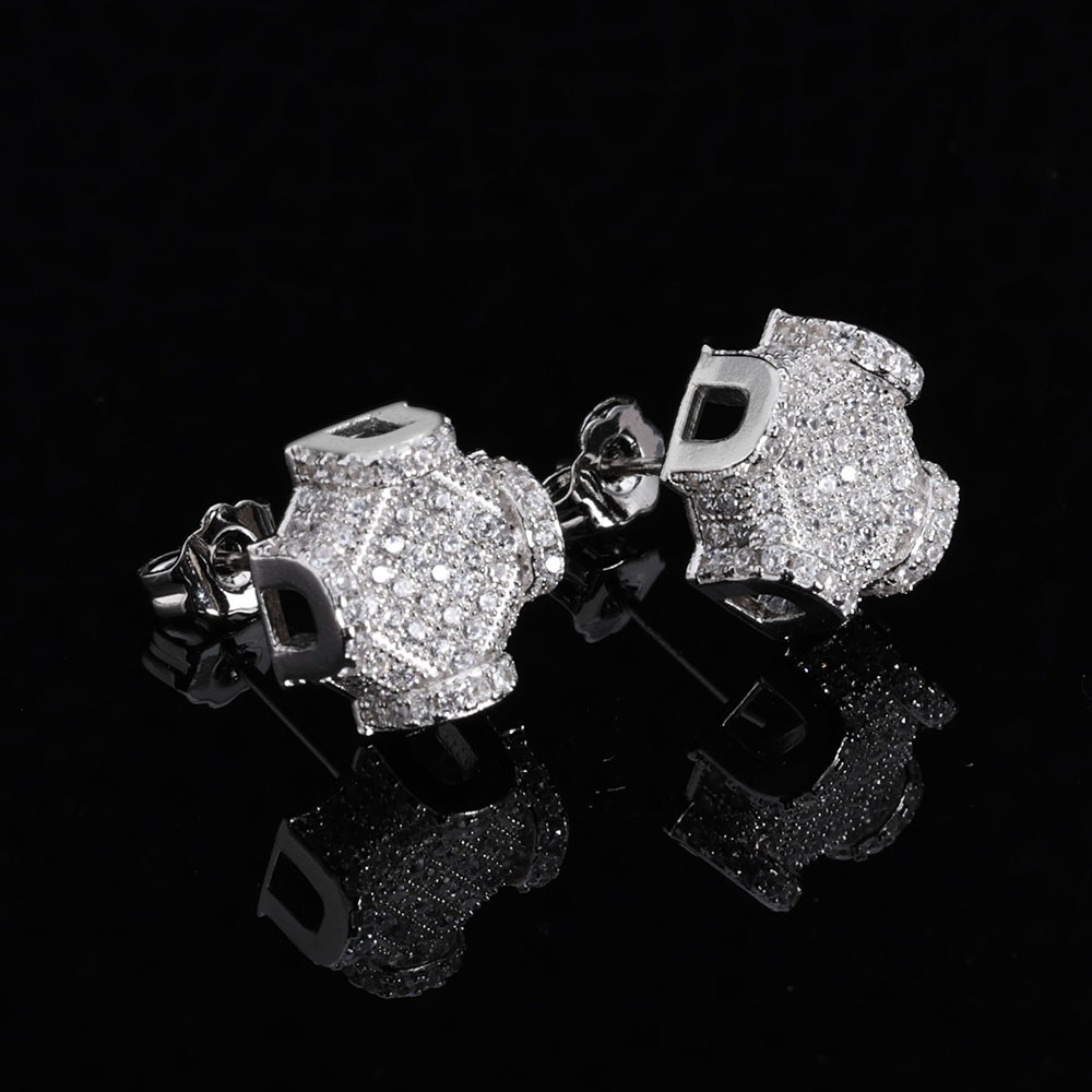 ESKEEM Fine Jewelry 12mm Iced  - Diamond Stud Earrings recensione e prezzo